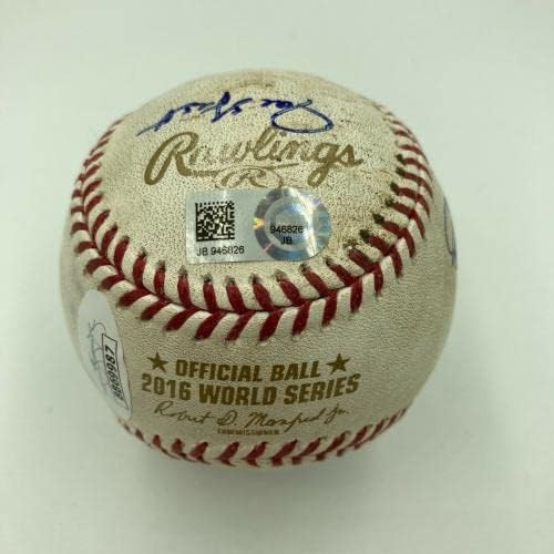 Използвани бейзболни топки Световните серии С автограф Извършвам бригада JSA COA Chicago Cubs - MLB С автограф Използвани бейзболни топки
