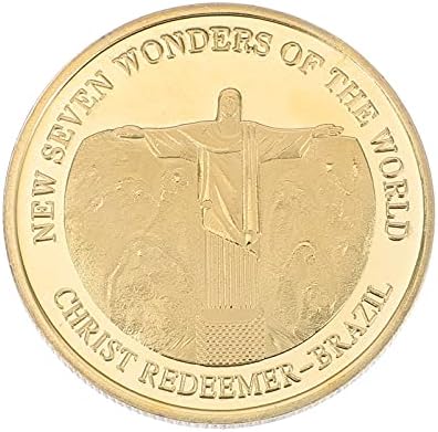 Нова Са Подбрани Старинни Монети От Седемте Чудеса На Света Възпоменателна Монета Желязна Сувенирни Монети Икона Възпоменателна Монета Христос-Изкупителят