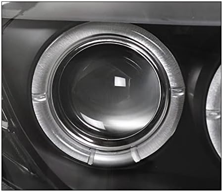 Проекторные фарове ZMAUTOPARTS Halo Черен с 6бял DRL, Съвместима с BMW Z4 2003-2008 години на освобождаването [За заводски халогенни]