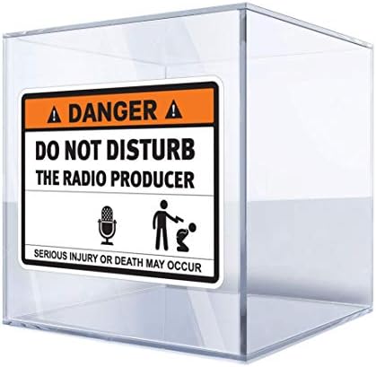 Стикери Стикер Опасност Не се Притеснява Радиопроизводителя Забавен Знак на 10 X 7,2