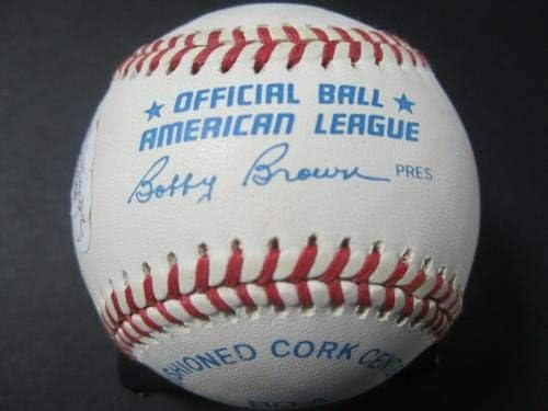 Джо Ди Маджо Ню Йорк Янкис е подписал Писмо JSA Американската лийг бейзбол с Автограф - Бейзболни топки с Автографи