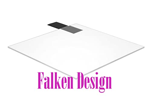 Акрилен лист от плексиглас Falken Design - Прозрачен с дебелина 1/16 инча 10 x 10 см