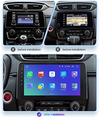 10,1-Инчов HD Сензорен екран и Android 12 Стерео Автомагнитола за Honda CRV 2017-2021 Безжичен Carplay|Android Авто 8-Ядрен 4G + 32G изглаждат време на дисплей, WiFi, GPS Навигация Bluetooth 5,0