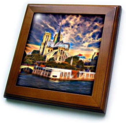 3. Катедралата Северна нотр дам, Франция, Изображение Светла картина в рамка от Плочки (ft-365026-1)