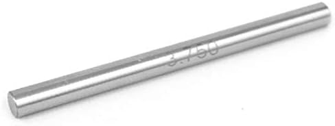 Цилиндричен измервателен щифт X-DREE 3,75 мм x 50 мм, с пластмасова цилиндрична кутия (Medidor de calibre del pasador medición de del cilindro 3.75 мм x 50 мм за ca cilíndrica de plástico