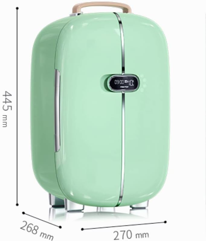 Професионален Козметичен хладилник с двойна врата, Маска за грижа за кожата, Козметика, Малък хладилник, червило (Цвят: бял-Динозавър Doodle4, размер: 270 * 268 * 445 мм)