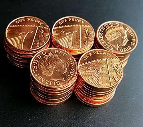 Възпоменателна Монета от колекция монети, Великобритания 1 Стотинка, Малка Монета във формата На щит, Версия на Възпоменателни монети от колекцията на чуждестранни монети