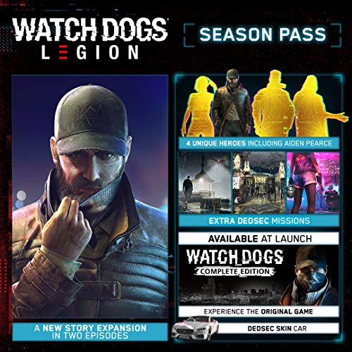 Watch Dogs: Сезонен абонамент Legion - Xbox Series X | S, Xbox One [Цифров код]
