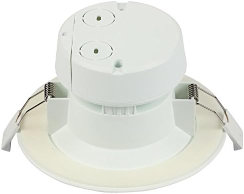 Уестингхаус Lighting 5086000 7 W (което се равнява на 45 Вата) 4-Инчов-Вградени led лампа с пряка връзка, Димиране Топло Бяло, с бяла тапицерия
