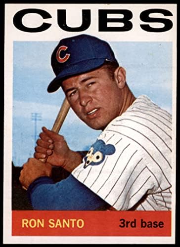 1964 Topps # 375 Рон Санто Чикаго Къбс (Бейзболна картичка) EX/MT Cubs