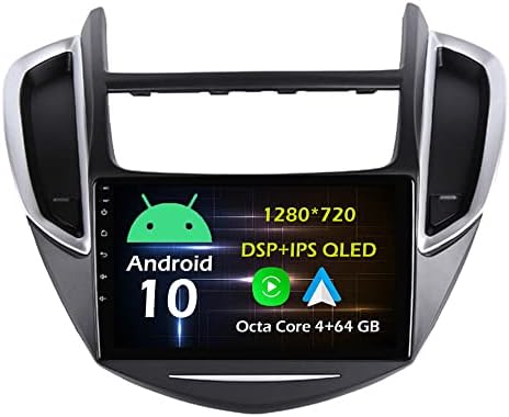 9 4 + 64 GB Android 10 Тире Кола Стерео Радио Подходящ за Chevrolet Trax 2013 14 15 16 GPS Навигационен Главното Устройство Carplay Android Auto DSP 4G WiFi, Bluetooth