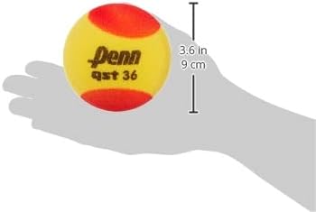 Тенис топки Penn QST 36 - Младежки Тенис Топки от Стиропор Червен Цвят за Начинаещи