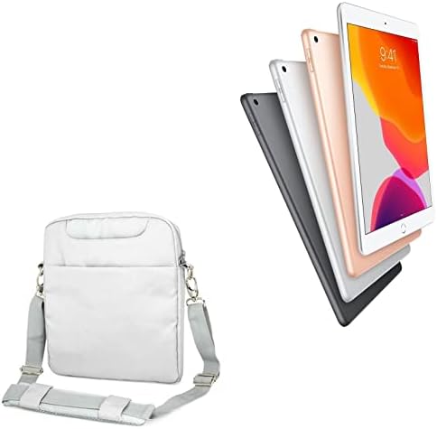 Калъф BoxWave, който е съвместим с Apple iPad (7-мо поколение 2019) (Case by BoxWave) - Включва градска чанта, колани-незабавни посланици През рамо, джобове за писалки за Apple iPad (7-мо поко?
