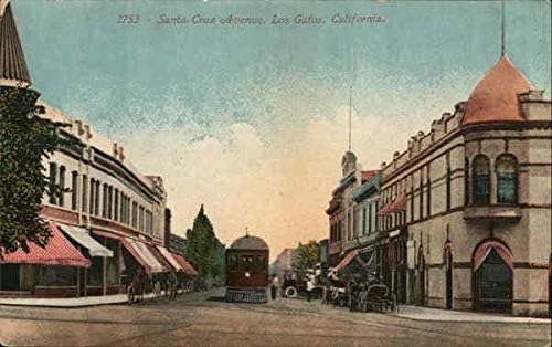 Булевард Санта Крус, Лос Gatos, Калифорния, КАЛИФОРНИЯ Оригиналната антични картичка