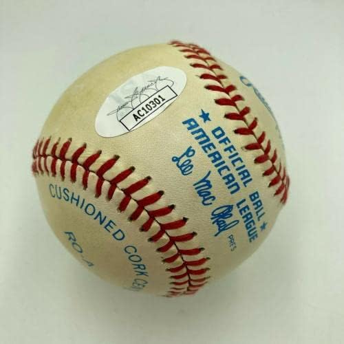 Джо Съливан подписа договор с Американската Бейзболна лига Макфейл Детройт Тайгърс JSA COA - Бейзболни топки с автографи