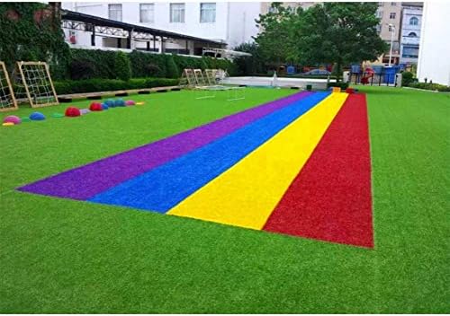 YNFNGXU Синтетичен морава с изкуствено покритие Височина на власинките 15 мм, Специален Празничен тревата, Естествен, Реалистичен тревата за градина/балкон (2 м x 4 м) (Цвят: A, размер: 2x3,5 м)