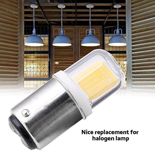 Yosoo 5 бр. Светодиодна стъклена лампа, 3 W COB led Крушка BA15D, с регулируема яркост, подменяйки галогенную лампа (Топла бяла светлина-от 3000 До)