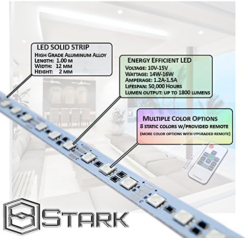 Алуминиеви led Плътни ленти - Осветление за интериорен дизайн - RGB - 5 групи (5 Метра / 16,4 фута)