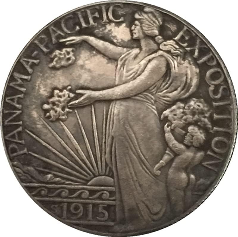 1915 Американски Възпоменателни монети Монета с Медна сребърно покритие Старинни Сребърни Монети от Чужди Възпоменателни монети, монети, Занаяти