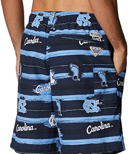 Columbia Men ' s Backcast II Short, принт NC-Collegiate Navy Раскрась своите цветове, Малък x 6L