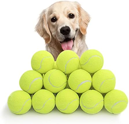 Тенис топки WookYumy за игри на домашни любимци, 2-инчови Топки за Тенис за Дресура на кучета за малки кучета със Средни Размери, Интерактивни Топки За игри с Кучета, Подходящи за всички 2-инчов установки за кучешки
