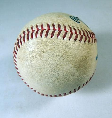 2022 Тексас Рейнджърс Колорадо в Скалистите Планини Играта употребявани Бейзбол Стефансон Таверас Топка за Игра Б/Бейзболни топки