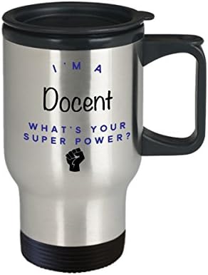 Чаша за пътуване Доцента, аз съм Доцент, Какво е Суперсили? Забавни Чаши За Кафе За Кариера, Идея За Подарък За Мъже И Жени-Колеги