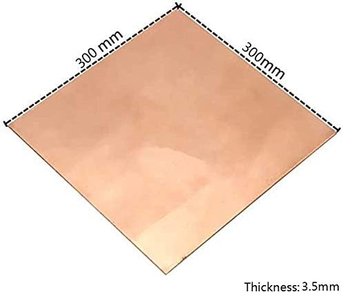 YUESFZ Меден лист 3.5 mm 300 mm x 300 mm От метал Отрязва Меден лист с най-високо качество