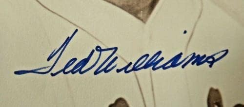 Тед Уилямс Подписа Снимка Сепией размер 11x14 с Пълния текст на писмото JSA - Снимки на MLB с автограф