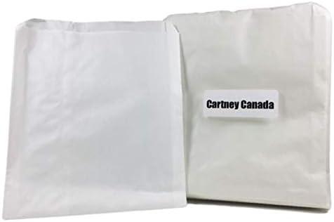 За еднократна употреба Биоразградими бели торбички за сандвичи Cartney Canada от естествена хартия (15 x 18 cm) (50)