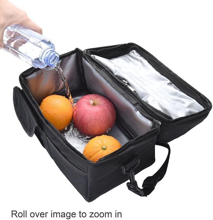 Чанта за обяд WYKDD Множество Утепленная Термална Дамски Мъжки богат на функции 8Л Кутия за охлаждане и запазване на топлината Запечатани водоустойчив (Цвят: D, размер: както е показано)