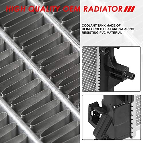 Фабрично 1-Вграден Радиатор за охлаждане DPI 13609, Съвместим с Elantra/Elantra GT 2.0 L AT/MT 16-19, Алуминиев жило