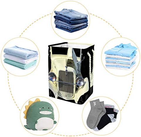 MAPOLO Кошница за дрехи Bubble Car Сгъваема Кошница за съхранение на бельо с Дръжки Подвижни Скоби Добре да се Запази Водоустойчива за Организиране на дрехи Играчки в пералнята Спалнята